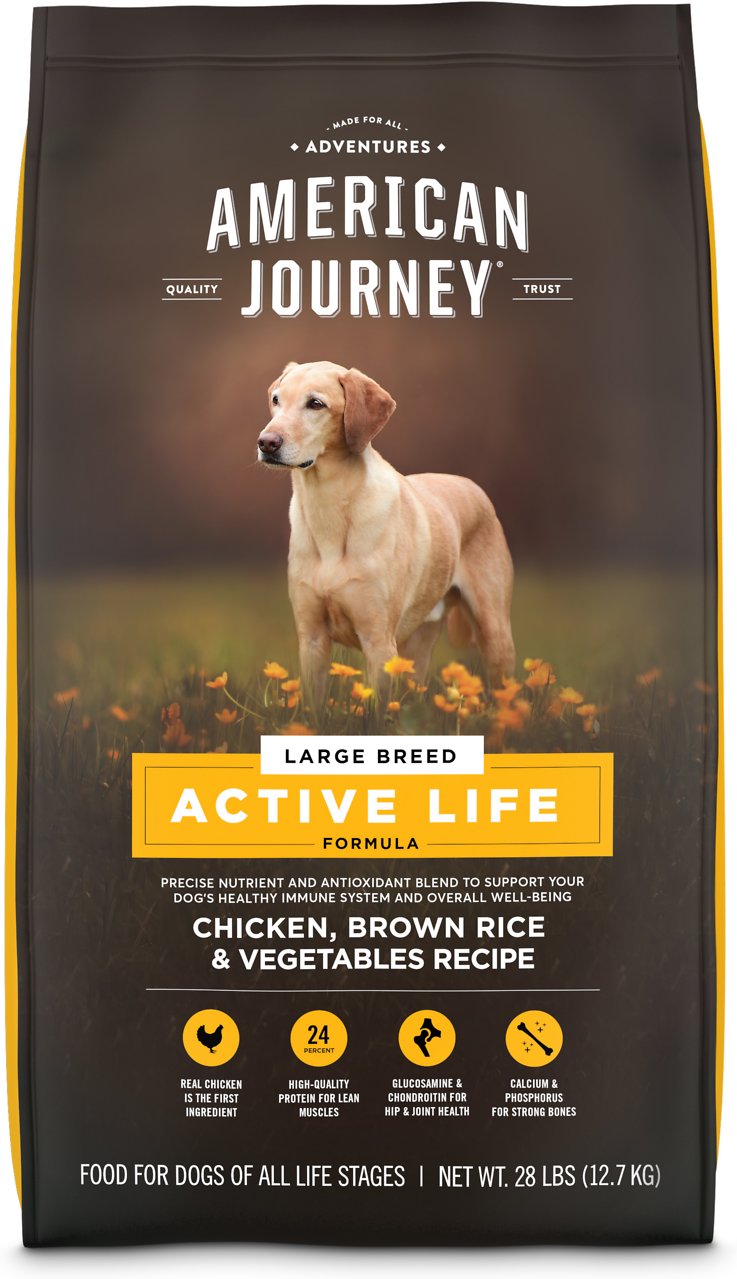 American Journey Large Breed Chicken &  Brown Rice Protein ...