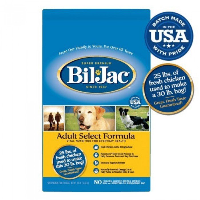 Bil Jac Adult Select Formula Dog Food, 6 LB [MADE in the USA]