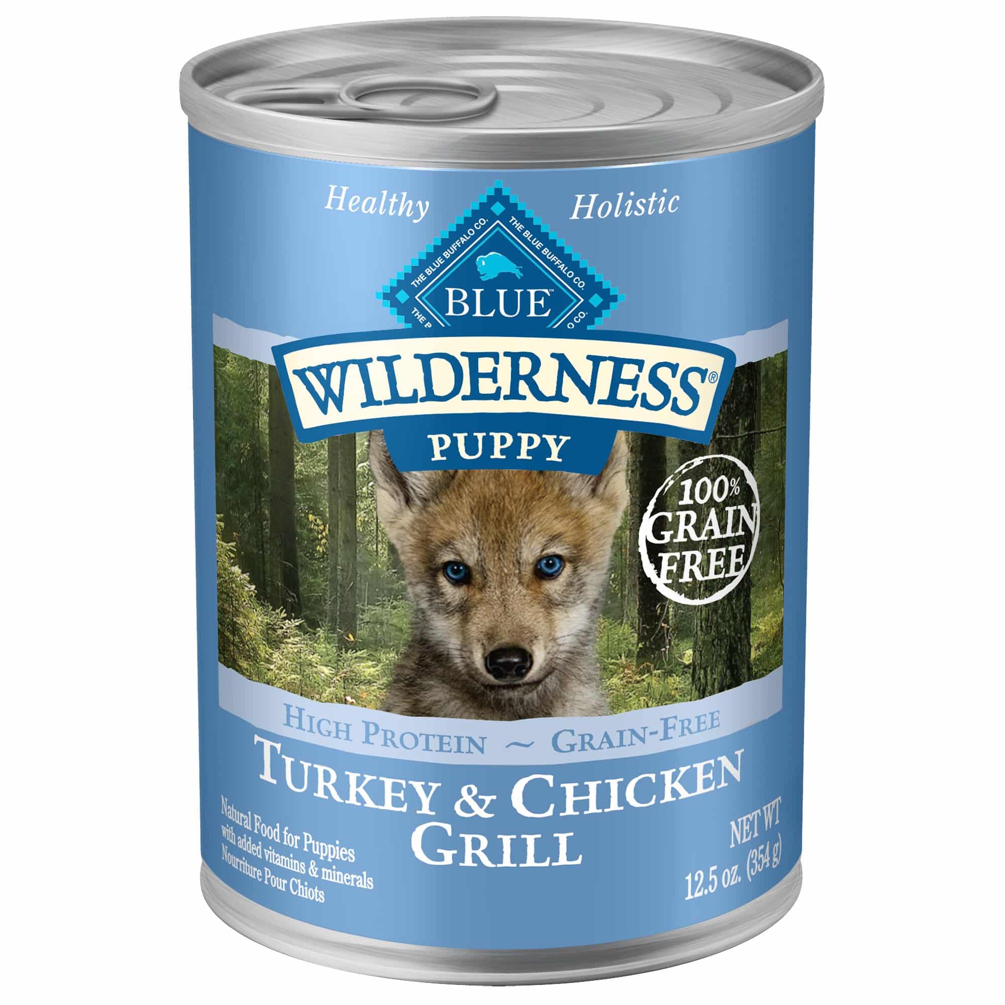Blue Buffalo Blue Wilderness Puppy Turkey &  Chicken Grill Wet Dog Food ...