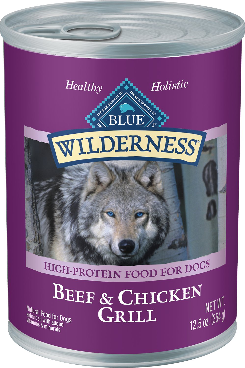 BLUE BUFFALO Wilderness Beef &  Chicken Grill Grain