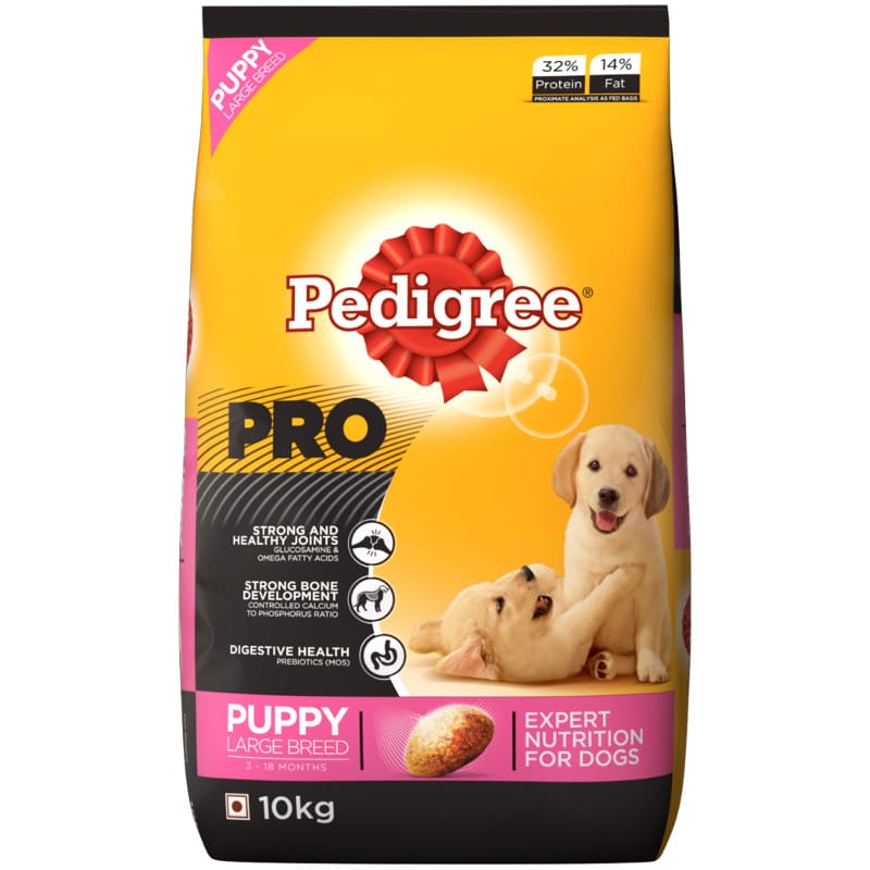 Buy Pedigree Professional Puppy Large Breed Dry Dog Food Online at Low ...