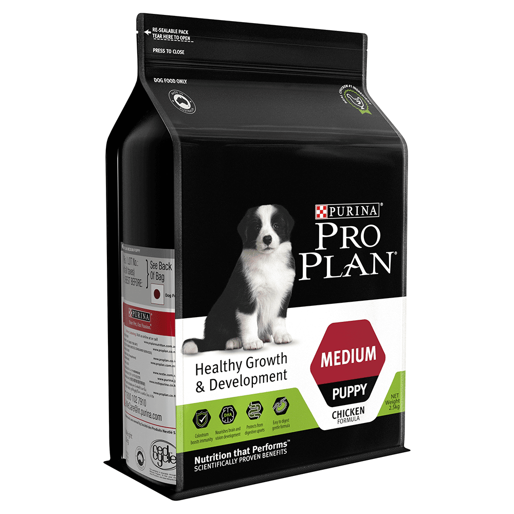 Buy Pro Plan Puppy Healthy Growth Development Medium Breed Chicken Dry ...
