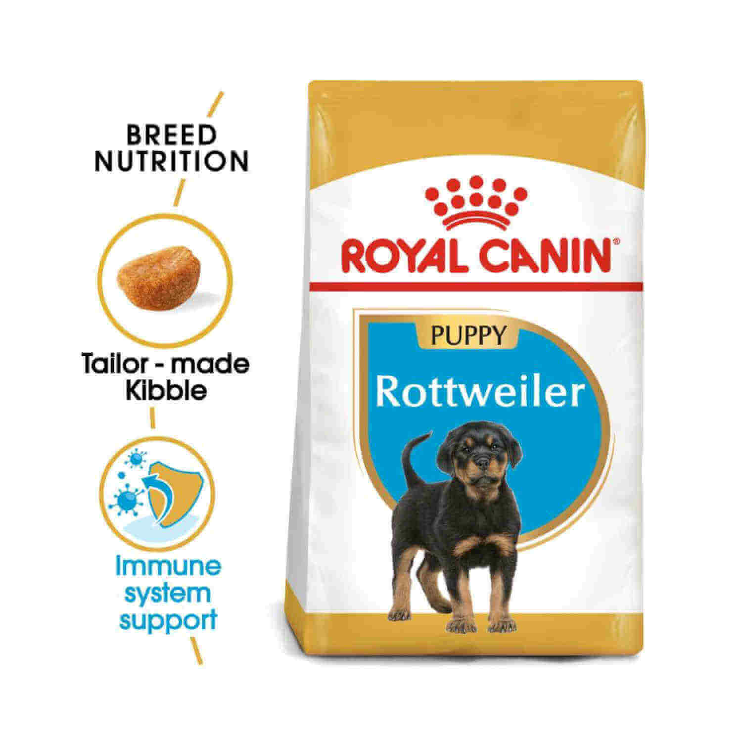 Buy Royal Canin Rottweiler Junior (Puppy) Dog Food, 3 KG Online