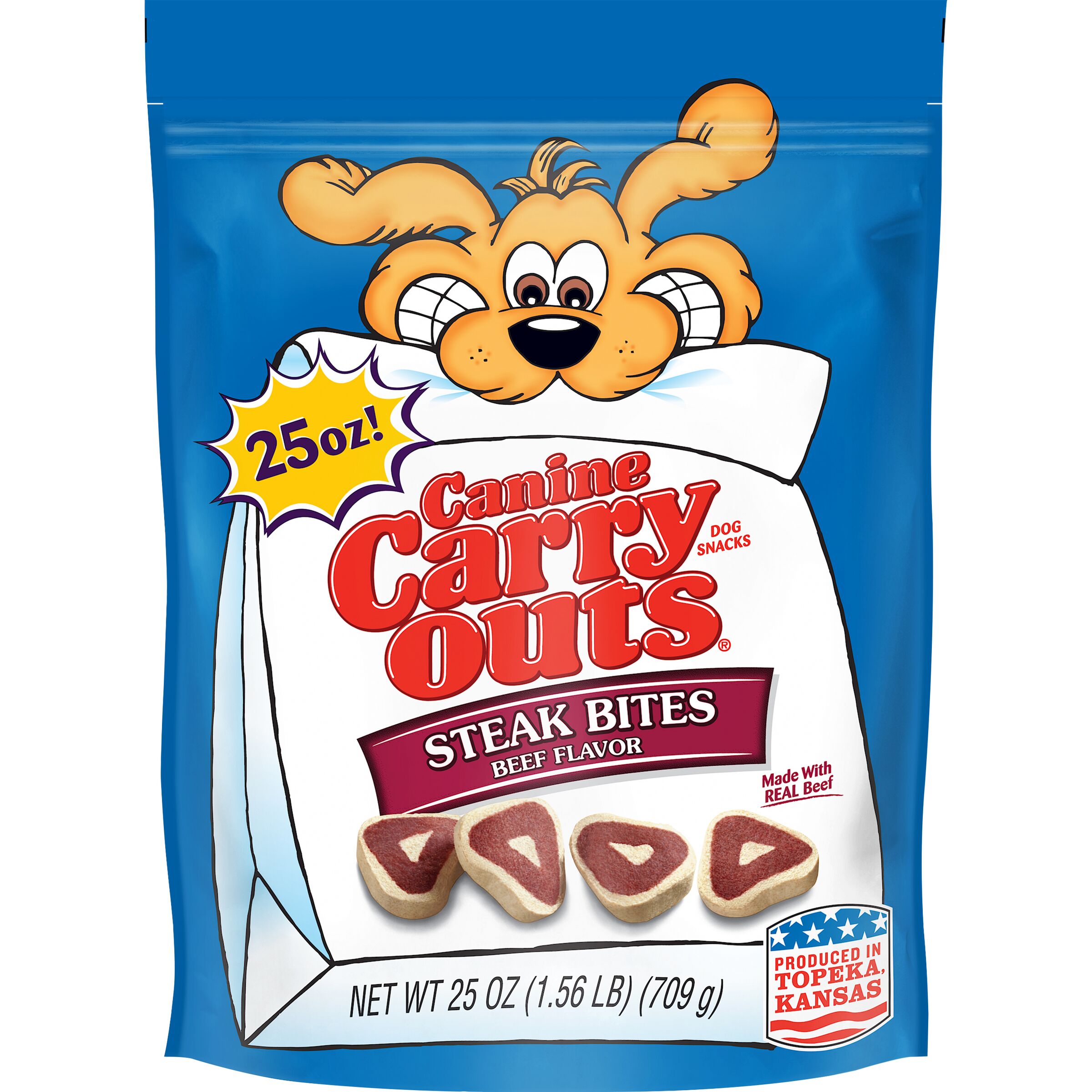 Canine Carry Outs Steak Bites Beef Flavor Chewy Dog Snacks ...