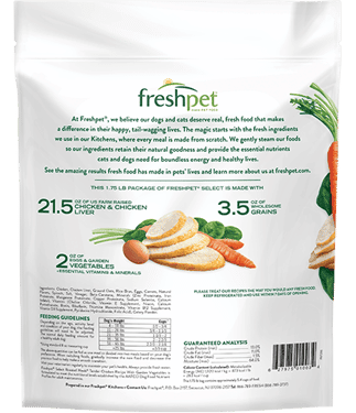 Freshpet Select Tender Chicken Carrots &  Spinach Dog Food