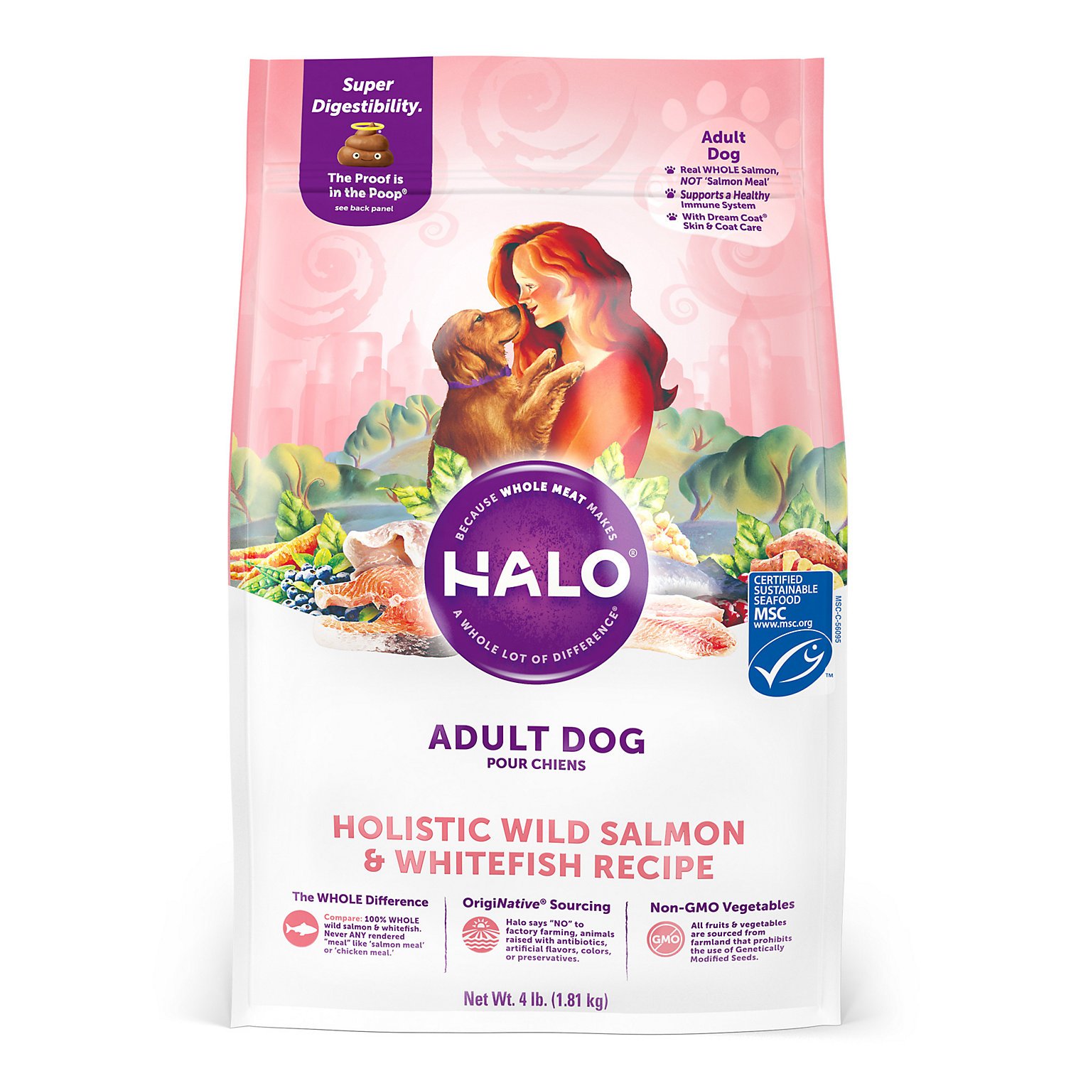 Halo, Purely For Pets Dog Food UPC &  Barcode