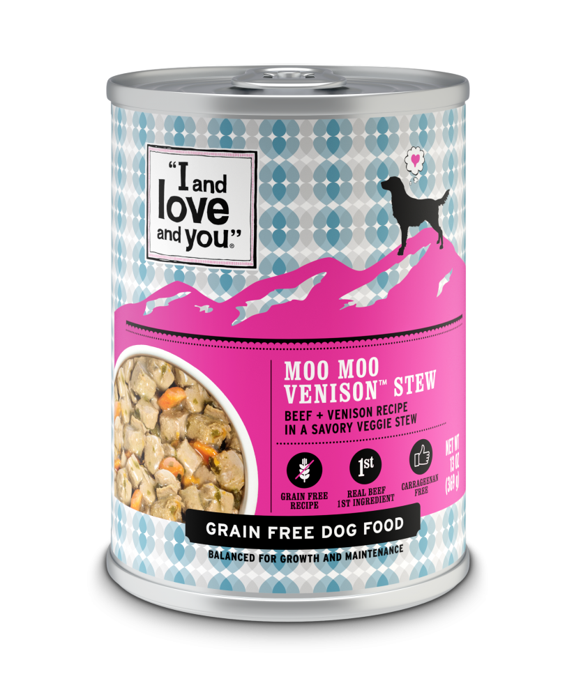I And Love And You Grain Free Moo Moo Venison Stew Canned ...