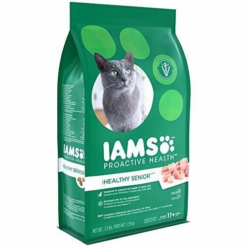 Iams Cat Food 3.5lb Proactive Healthy Senior Chicken Recipe Dry Green ...