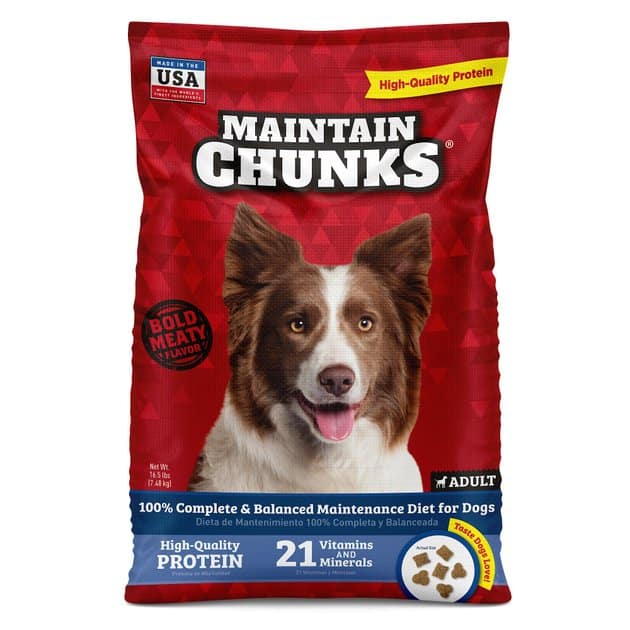 Maintain Chunks Meaty Flavor Dry Dog Food , 16.5