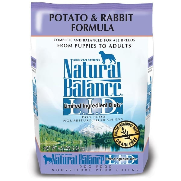 Natural Balance Potato &  Rabbit Formula Dog Food (4.5 lb)