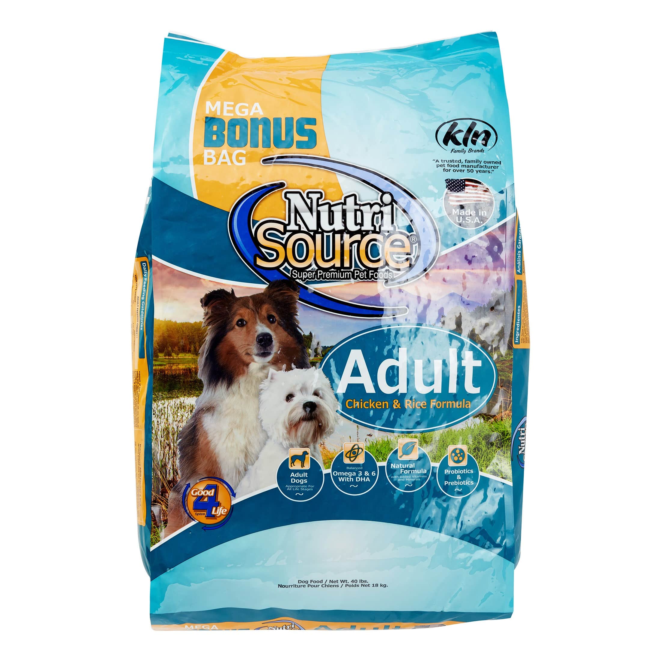 NutriSource Adult Dry Dog Food, 40 lb
