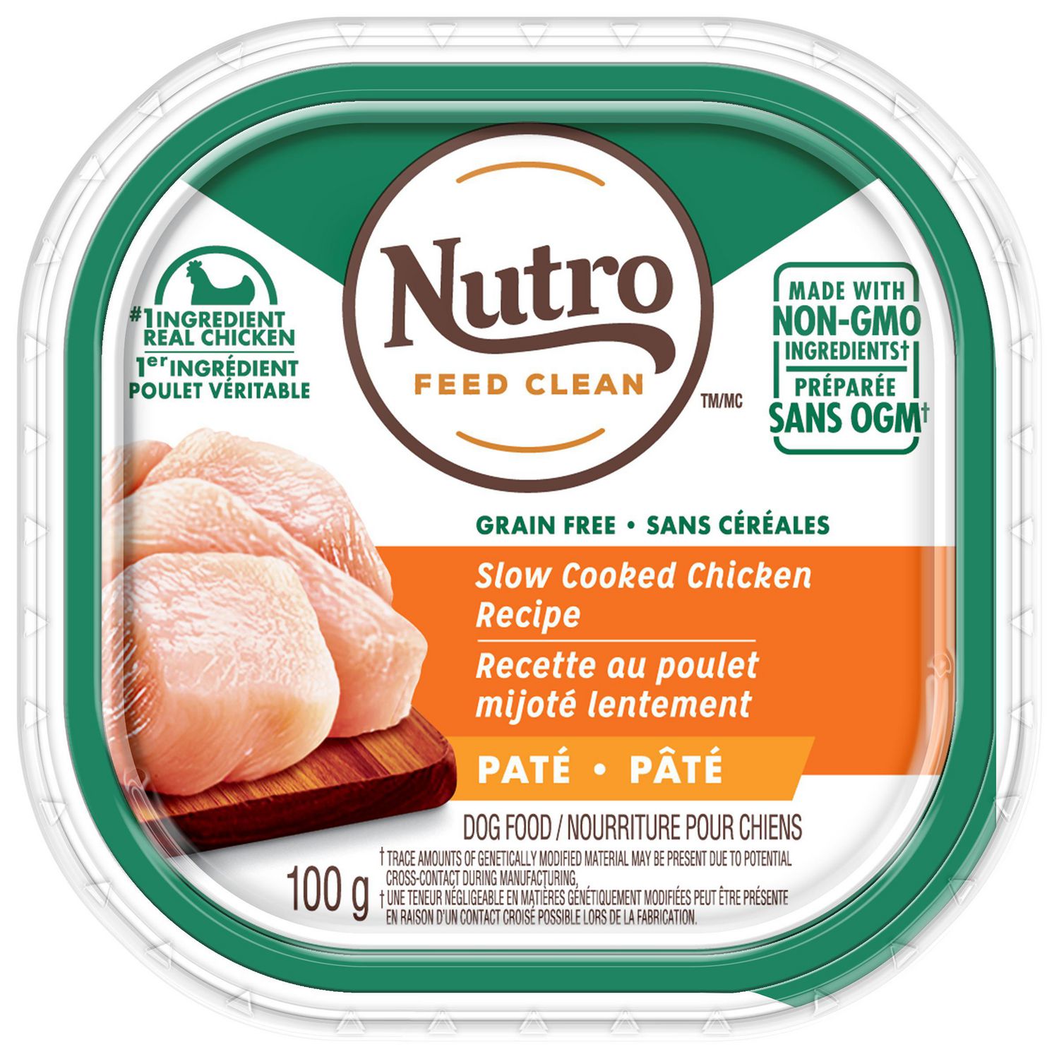 Nutro Grain Free Slow Cooked Chicken Paté Wet Dog Food ...