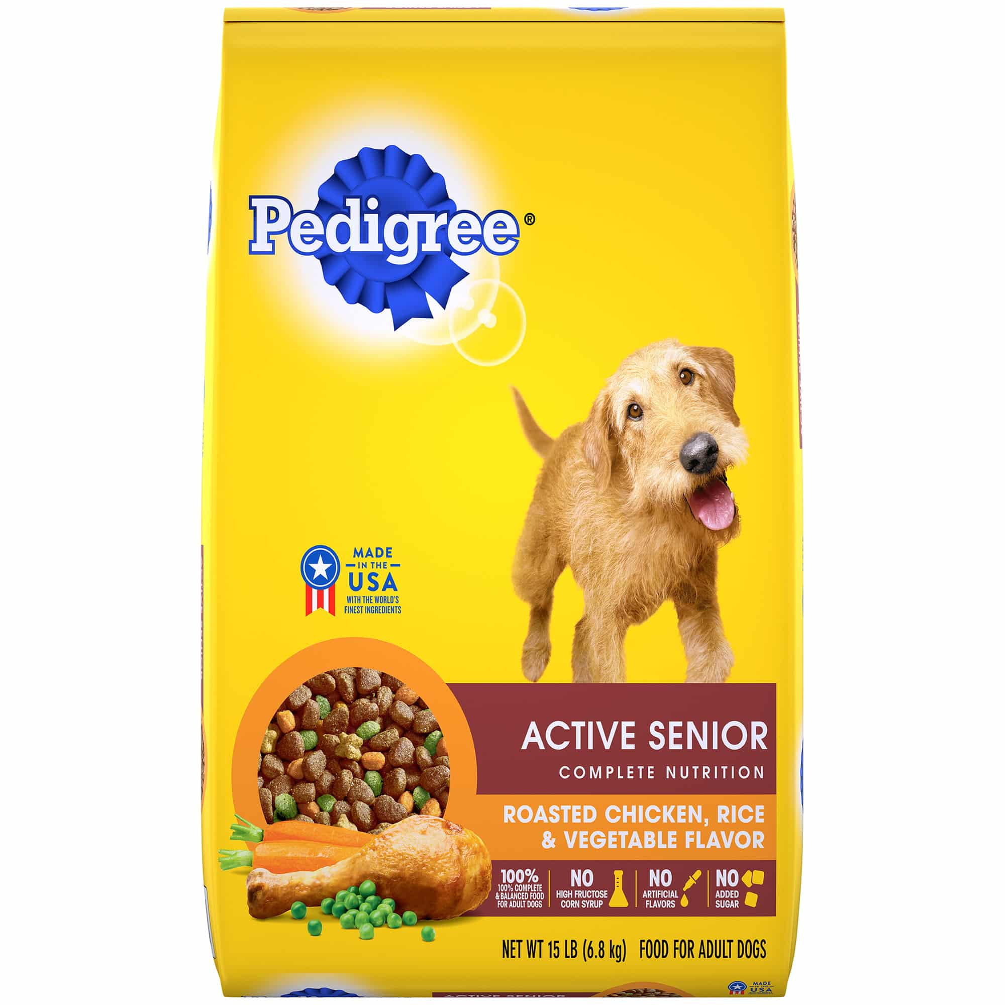 PEDIGREE Active Senior Dry Dog Food Roasted Chicken, Rice &  Vegetable ...