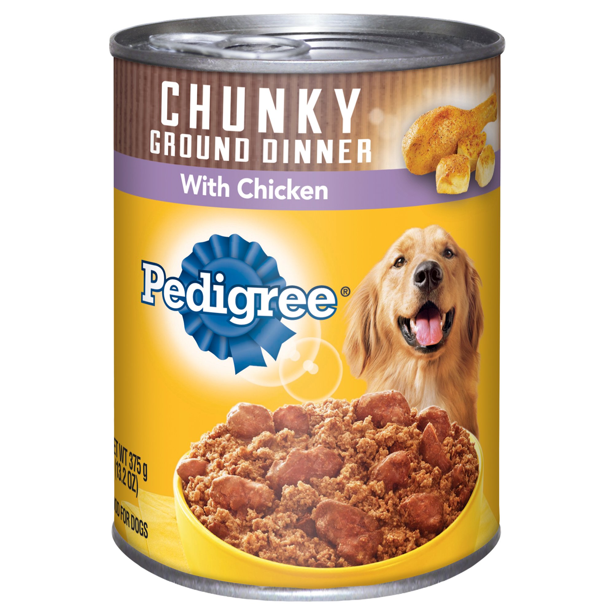 Pedigree Chunky Ground Dinner With Chicken Canned Dog Food ...