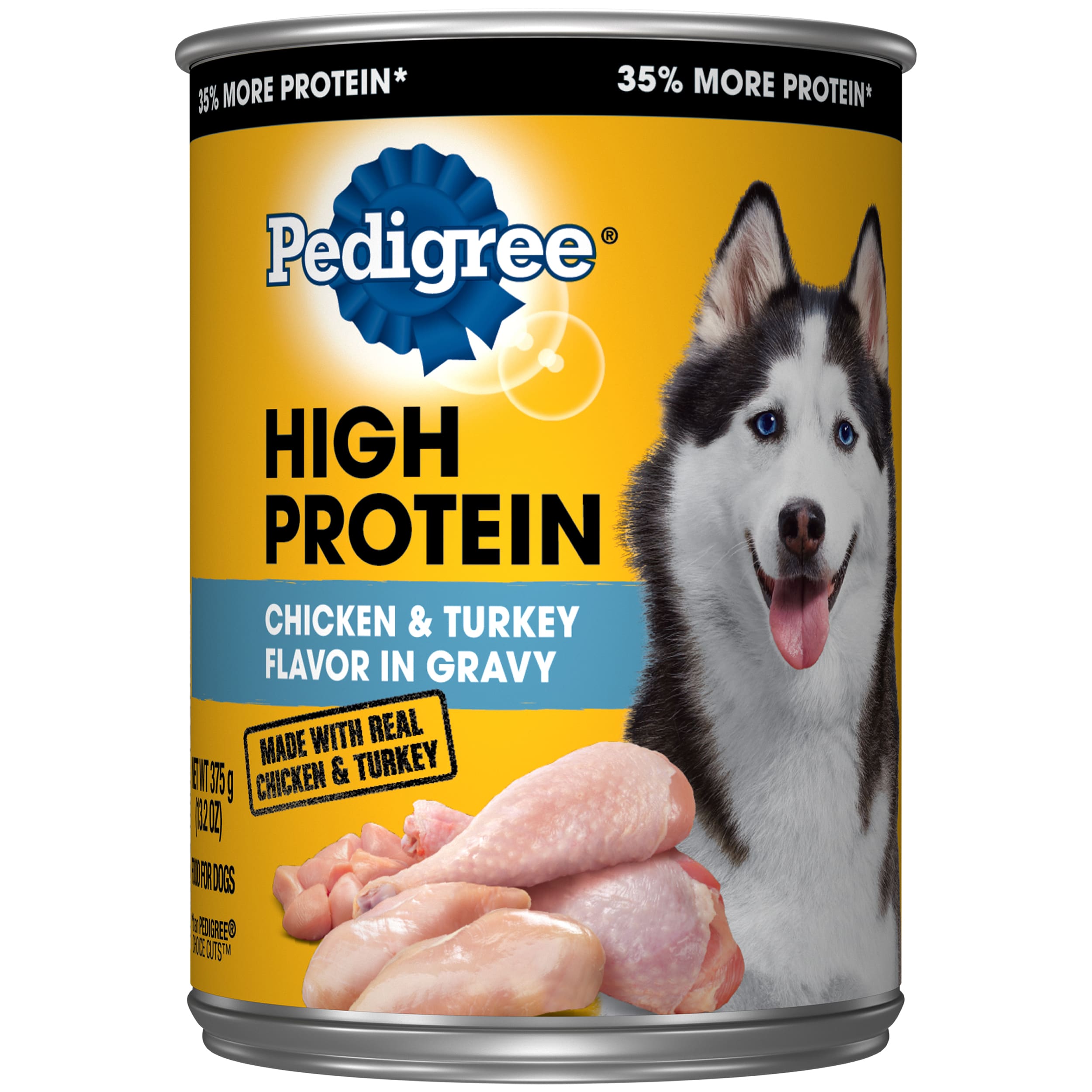 PEDIGREE High Protein Adult Canned Wet Dog Food, Chicken &  Turkey ...