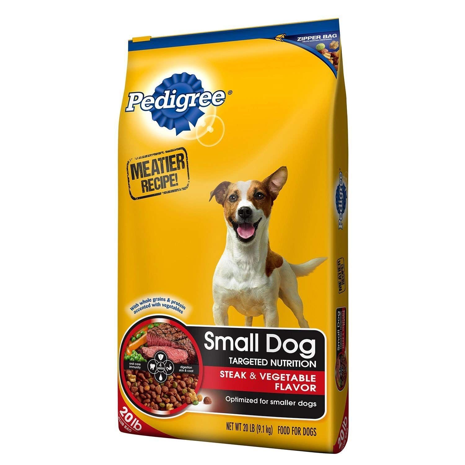 Pedigree Small Dog Targeted Nutrition Dog Food, Steak and ...