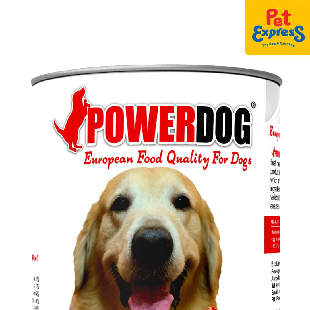 Power Dog Adult Beef Wet Dog Food 405g (2 cans)