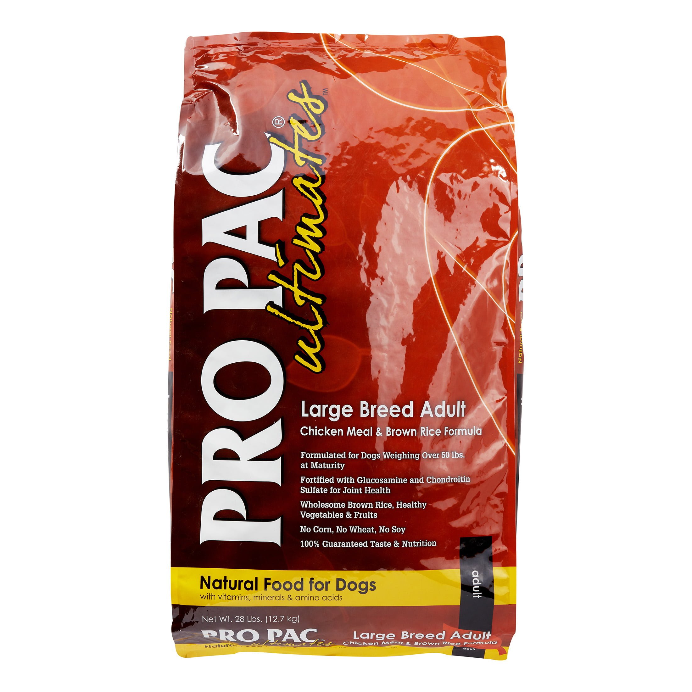 Pro Pac Ultimates Chicken Meal &  Brown Rice Formula Large Breed Dry Dog ...