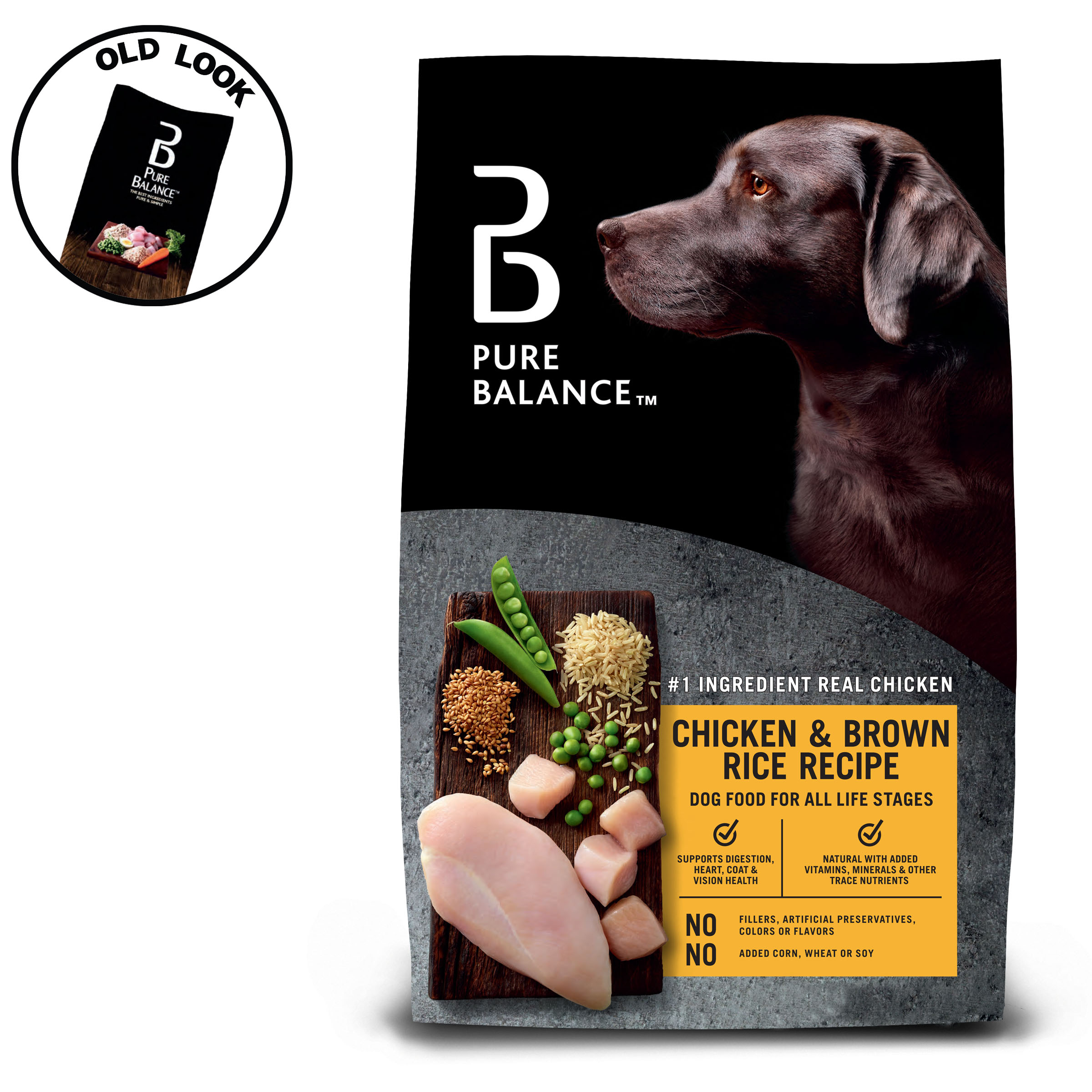 Pure Balance Chicken/Brown Rice Flavor Dry Dog Food, 30 lb ...
