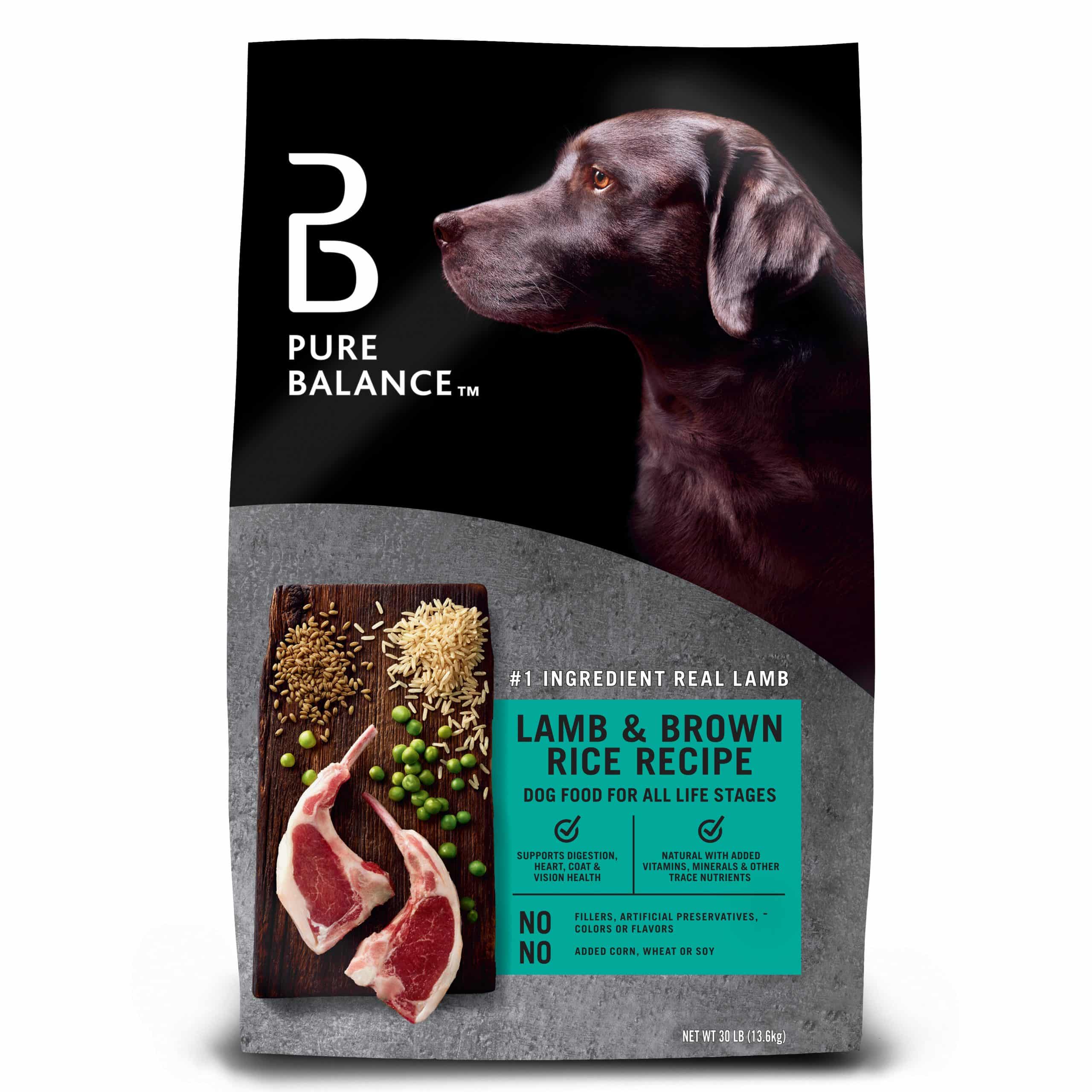 Pure Balance Lamb &  Brown Rice Flavor Dry Dog Food 30 lb. Bag