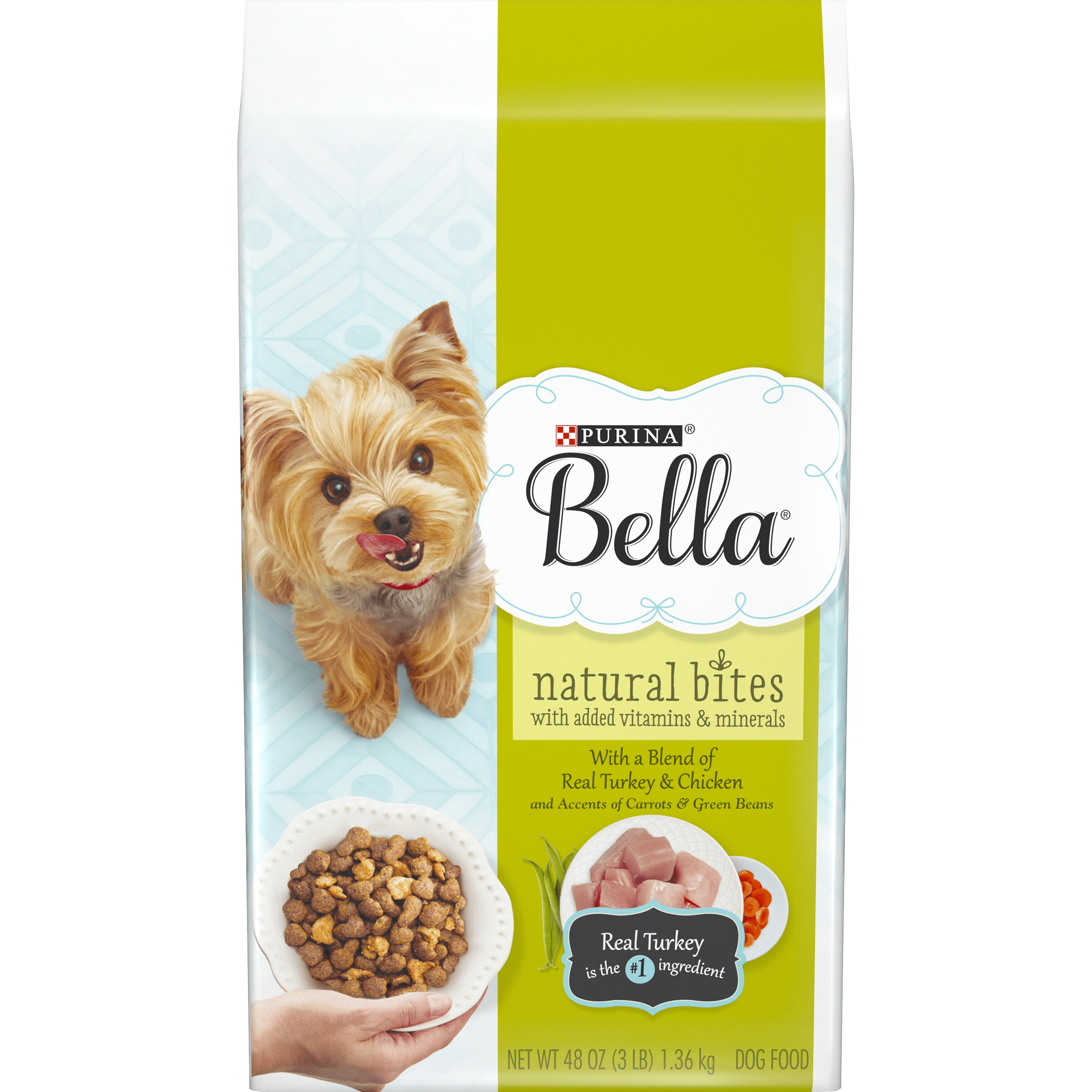 Purina Bella Natural Small Breed Dry Dog Food, Natural Bites With Real ...