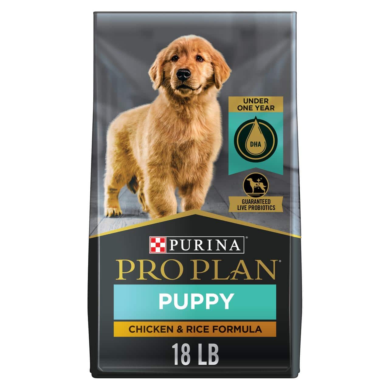 Purina Pro Plan Dry Puppy Food, FOCUS Chicken &  Rice Formula, 18 lb ...