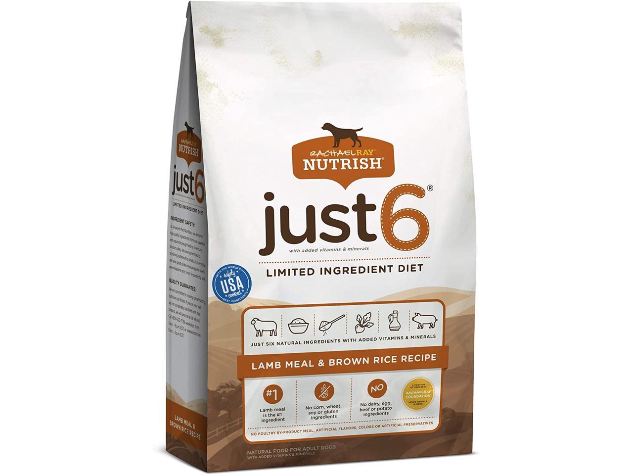 Rachael Ray Nutrish Just 6 Limited Ingredient Diet Dry Dog ...