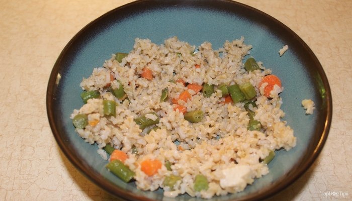 Recipe: Chicken, Rice and Vegetable Homemade Dog Food â Top Dog Tips