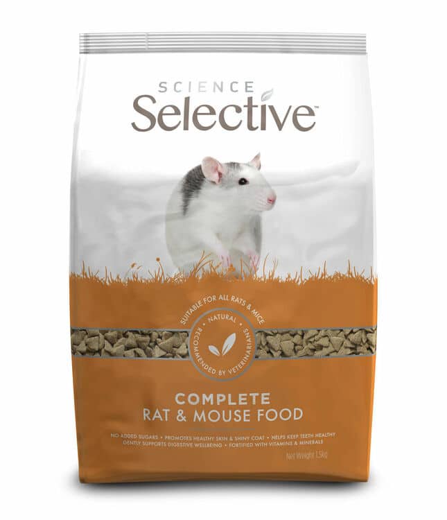 Supreme Science Selective Complete Rat &  Mouse Food 1.5kg only £6.49