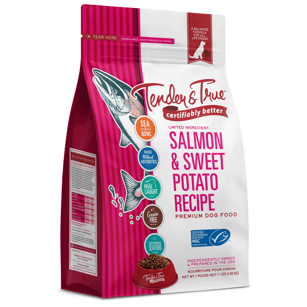 Tender &  True Salmon &  Sweet Potato Recipe Dry Dog Food, 11 lb bag ...