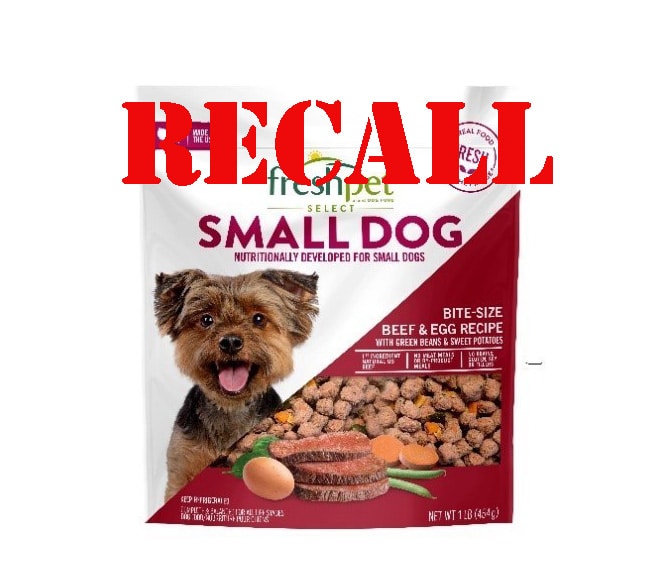 Voluntary Recall: One Lot of Freshpet Select Small Dog Bite Size Beef ...