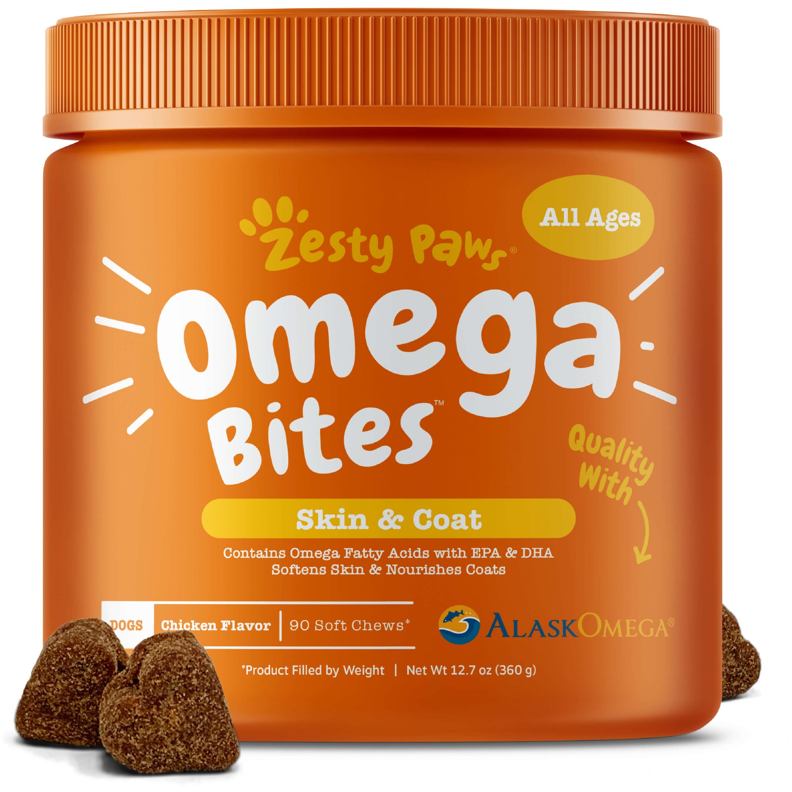 Zesty Paws Omega 3 Chews for Dogs, With AlaskOmega Fish ...